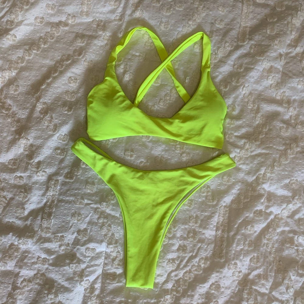 Neon Yellow Bikini
